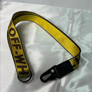 Off-White Black and Yellow Key Holder